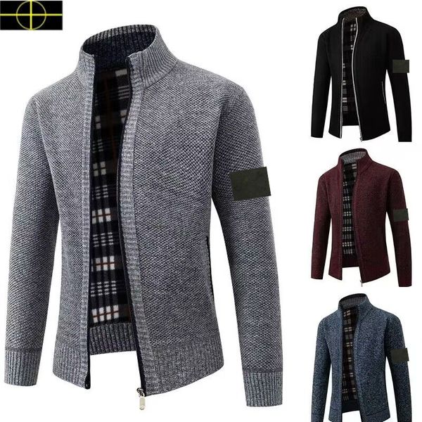 Séter de chaqueta de piedra Sweaters de hombres de lujo para hombres Winter Women Women Sweinshirts de alta calidad diseñadores de hop de cardigan de cardigan de cardigan