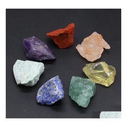 Stone Loose Reiki Healing Natural Irregar Rough Beads Mineral Gravel Crystals Stones Diy Handmade oorbellen Ketting Juwelse Accessor DH0CL
