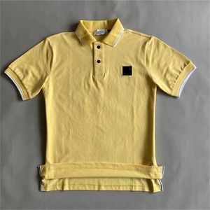 Pierre hommes été affaires Polo Ins Style pur coton décontracté île T-Shirt broderie étiquette revers à manches courtes vêtements UJ02