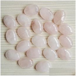 Pierre Naturelle Cristal Semi-Précieux 13X18Mm Oeil De Tigre Rose Quartz Opale Visage Pour Collier Anneau Boucles D'oreilles Bijoux Drop Delivery Dhmcp