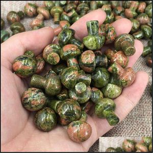 Stone Natural Unakite Epidote Bloem Green Bruid Quartz Crystal 2cm Madsstoel Genezing Reiki Mineral Rock Standue Ornament Dhseller2010 DHSDX