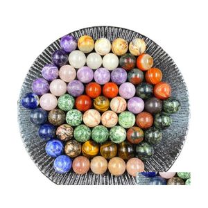 Pierre Nonporousball 20Mm Cristal De Guérison Naturel Mascotte Mas Accessoire Minerale Gemstone Reiki Décoration De La Maison En Gros Drop Deliver Dhfgh