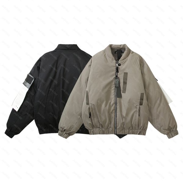 Bomber en pierre de veste de veste de veste de coton de coton épaisse de coton de coton de coton masculin de coton masculin Marine ACKET ISLAND 801 AAA