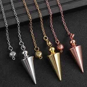 Pierre Quartz Rock Choler Cristal Naturel Hexagonal Pointu Reiki Chakra Pendentif Pendule pour Unisexe Bijoux Accessoires