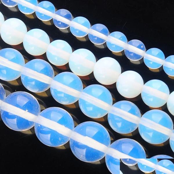 Pierre Yowost Opale Naturelle Perles En Vrac Rondes 6Mm 8Mm 10Mm 12Mm Entretoise Brin Pour La Fabrication De Bracelets Collier Bijoux Accessoires Bg308 Dhebp