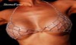 Stonefans Sexy Rhinestone Mesh Body Bra Chain Bikini Harness Collier pour femmes Crystal Wiflly Body Bijoux Valentin Cadeau T27693364