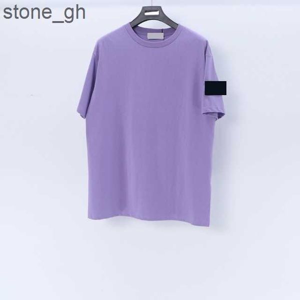 Stones Designer Camiseta de Stones Island de alta calidad para hombres y mujeres, transpirable, suelta, de manga corta, con estampado de letras, Valentine Street Fashion Campus Cotton 10 QZE9