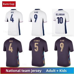 Stones Foden voetbalshirts 2024 Kane Sterling Grealish Rashford Mount Bellingham Saka 24 25 Nationaal voetbalshirt Men Kids Kit Uniform Engeland Trippier