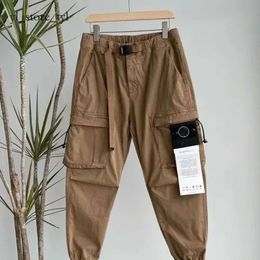 Stones Island 2024 Mode Version Haute Stones Island Pantalon Badge Printemps Eté Nouvelle Ceinture Pantalon En Pierre Leggings Pantalon Cargo High cp comapny Street Casual Cp pants