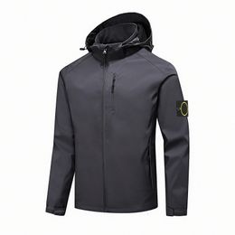Chaqueta de marca Stones island chaqueta pequeña función estándar abrigo de carga chaqueta de arco chaqueta casual ligera con capucha para hombres y mujeres chaqueta cp