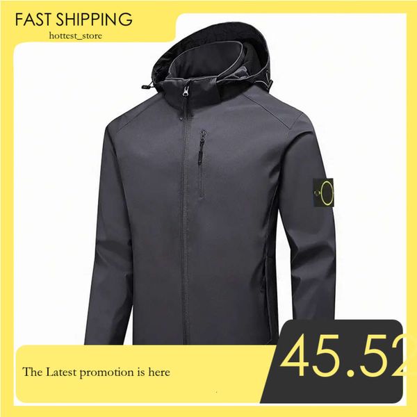 Stones Island Brand Jacket Stone Small Standard Function Charge Coat Casual Light Hood Hommes et femmes Island Taille S-5Xl 2120 2704 752