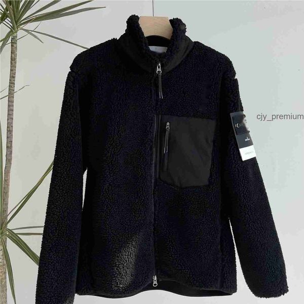 Veste Stones Island Vestes pour hommes Veste de créateur Veste en laine d'agneau vintage pour femme Manteau chaud à fermeture éclair Couple asiatique 2024 CP haute qualité 2 0AHS