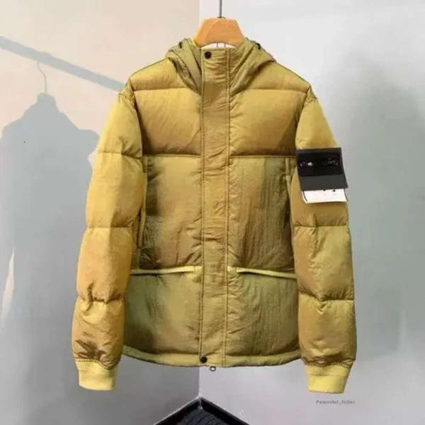 Stones Island Parkas d'hiver pour hommes veste en pierre Cp Company métal Nylon Puffer hommes à capuche imperméable épaissi chaud doudoune 6956