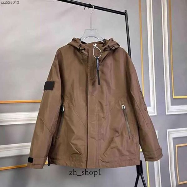 Stones Island Vestes pour hommes Vêtements d'extérieur pour femmes Badges de créateurs Veste à fermeture éclair Style ample Printemps Automne Hommes Top Oxford Respirant787