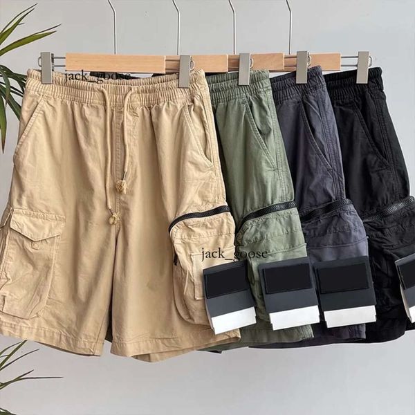 Stones Island Hommes Shorts CP Pantalons Designers Pantalons Cargo Badge Patches Pantalons de survêtement d'été Pantalon de sport Grande poche Salopette Zippper Dw 639