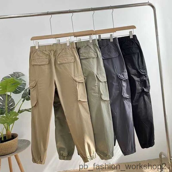 Stones Island Pants Pantalon cargo Coton Stones Island Man Island Veste Multi Poche Salopette Pantalon CP Pantalon Marque De Mode Rétro Jogging Leggings F07Q O7WD