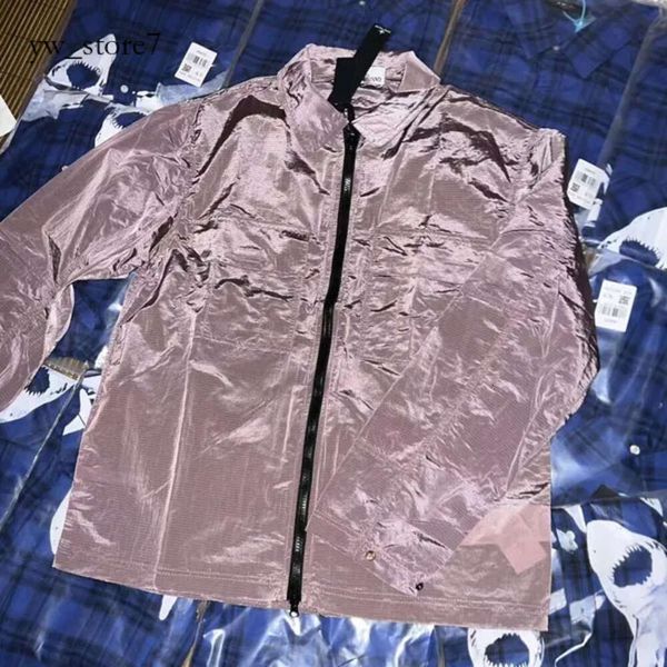 Stones Island Stones Island Jacket Stone Jacket Compass Jacket Chemises Manteau de peau en métal résistant à l'eau Nylon Pêche Alpinisme Porter Manteaux noirs Mode 2507