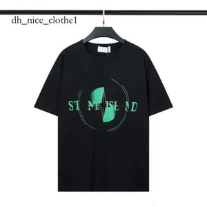 Stones Island T-shirt Bedrijf Designe Hoge kwaliteit zomer herenkleding Ademende losse knop Badge Liefhebbers Street Fashion 100% katoen Po 340