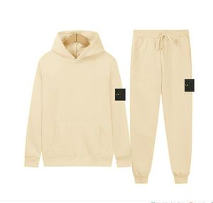 Stones Islande survêtement automne hiver veste homme Stones Island veste Harajuku vêtements de sport Stone marque vêtements de sport décontractés ensemble de pull à capuche solide pour femmes 9063