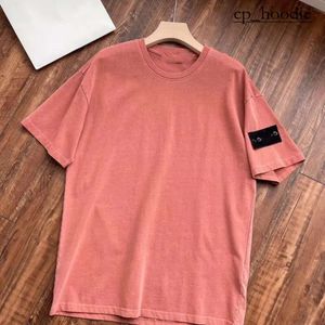 Stones Islands T-shirt Designer de mode de luxe pour hommes T-shirt de haute qualité Coton Broidered Stone Famous Brand T-shirt Casual Womens Short à manches courtes 7654