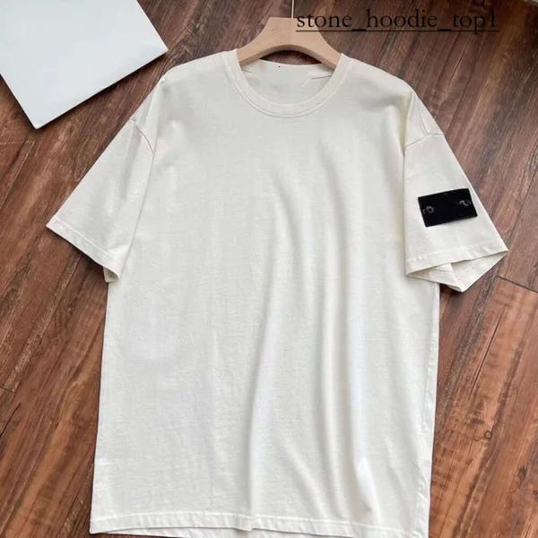 Stones Islands T-shirt Luxury Designer à la mode pour hommes T-shirt de haute qualité Coton Broidered Stone Famous Brand T-shirt Casual Womens Short à manches courtes 2313