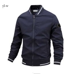 Stones Rock Island Designer Mens Stoney Fashion Wear Veste décontractée col rond jeunesse version coréenne Slim Fit Anti Wrinkle Free 4334