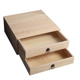 Rangement 1PC Boîte de rangement polyvalent Boîte de rangement en bois Organisateur de tiroir de bureau