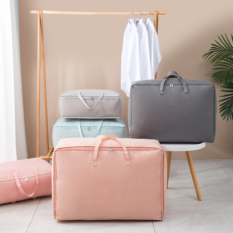 Borsa portaoggetti Organizer per uso domestico Impermeabile a prova di umidità Ispessito Non tessuto Design per la rimozione dei bagagli Grande capacità