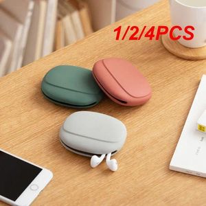 Sacs de rangement 1/2 / 4pcs Portable Earphone Sac Data Cable Organizer des gadgets numériques multifonctionnels Charger de boîtier U Disque U