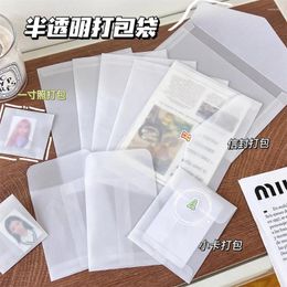 Sacs de rangement 10 / 20pcs enveloppe transparente Carte postale de papier d'acide sulfurique pour l'emballage cadeau d'invitation de mariage