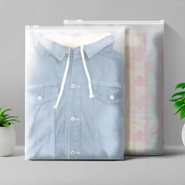Sacs de rangement 10 sac poly transparent en poly adhésif auto-adhésif plastique pour t-shirt emballage transparent 20x25cm
