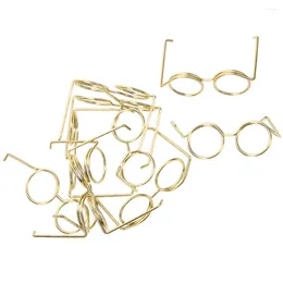Bolsas de almacenamiento 10 piezas gafas negras gafas de sol clásicas artesanía decorar mini muñecas miniaturas artesanías