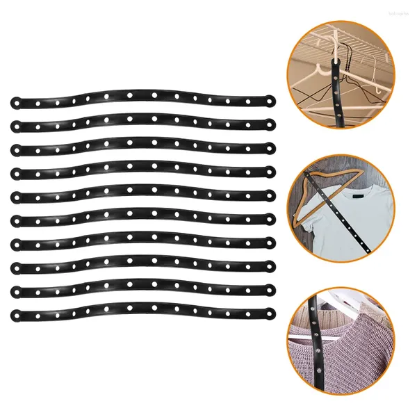 Bolsas de almacenamiento 10 PCS Hanger Connecting Strips Strips Conector colgante Costa de plástico Ropa de ropa ordinaria