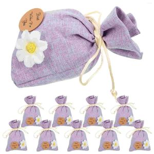 Bolsas de almacenamiento 10 pcs bolsas de lavanda bolsas vacías bolsas portátiles empacadoras embalaje fragancia recipiente de regalo pequeño