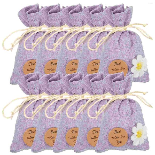 Sacs de rangement 10 pcs Lavande Sachet Sac Emballage Conteneur Vide Parfum Emballage Engourdi Voiture