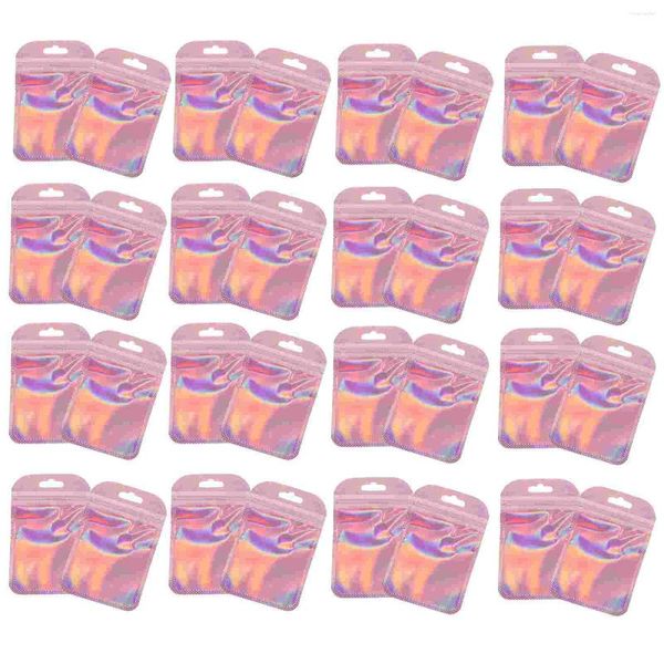 Sacs de rangement 100 PCS Collier Long Plastic Scelable PP Small Sel-Sceling Pouch