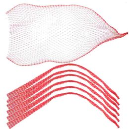 Sacs de rangement 100 PCS SCACHES MESH ONION SACHES PORTES PORTES VEGARATION Oeufs en nylon réutilisables Produits Fruit