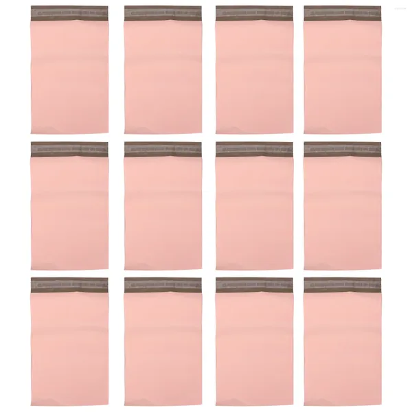 Sacs de rangement 100 pcs enveloppes en plastique paquet de courrier rose paquet de livraison express de livraison de choc.