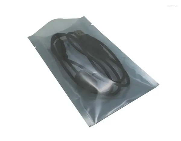 Sacs de rangement 1000 pcs/lot paquet de protection antistatique à dessus ouvert emballage en plastique emballage antistatique ESD