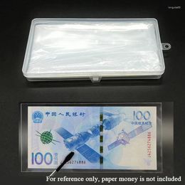 Sacs de rangement 100pcs Banknotes Holder Paper Money Boîte Pocards PVC Page Collection COLLE Organisateur transparent