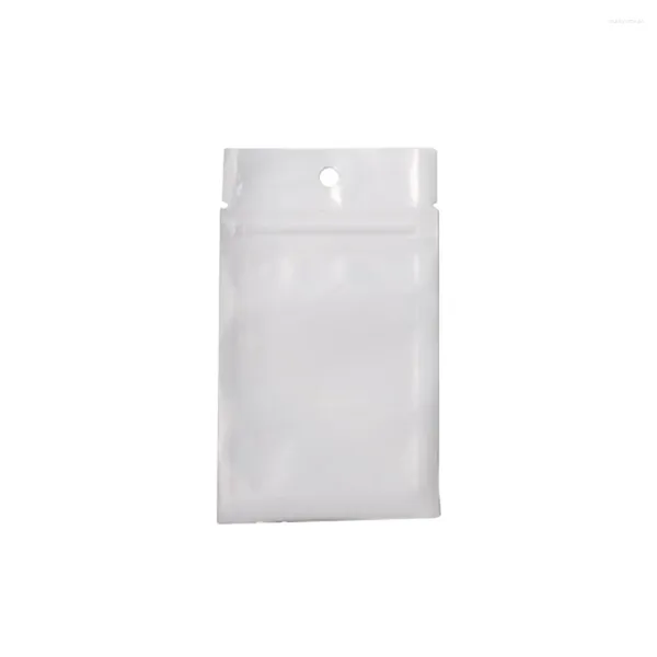 Sacs de rangement 100pcs Clear Sceau d'auto-scellé zipper léger sac de scellage portable Sac de sac d'emballage imperméable Pouche pour bijoux 6x10cm