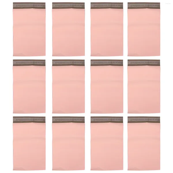 Sacs de rangement 100pcs Express Sel-Scel Sceling Package (rose)