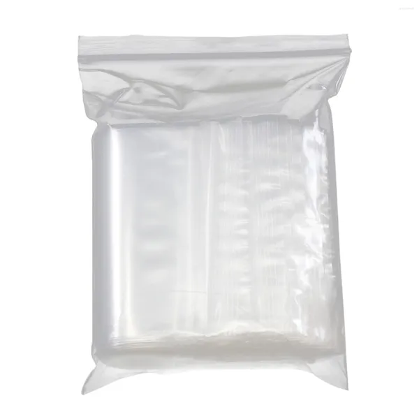 Sacs de rangement 100pcs étanche frais gardant réutilisable auto-scellant anti-odeur étanche mylar sac emballage portable maison cuisine