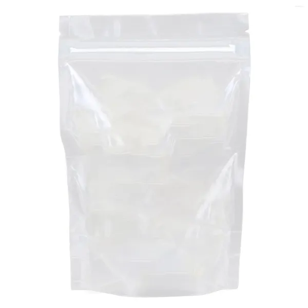 Sacs de rangement 100pcs Sac à fermeture éclair refermable Snack Food Packaging Sachets adaptés aux grains de fruits secs