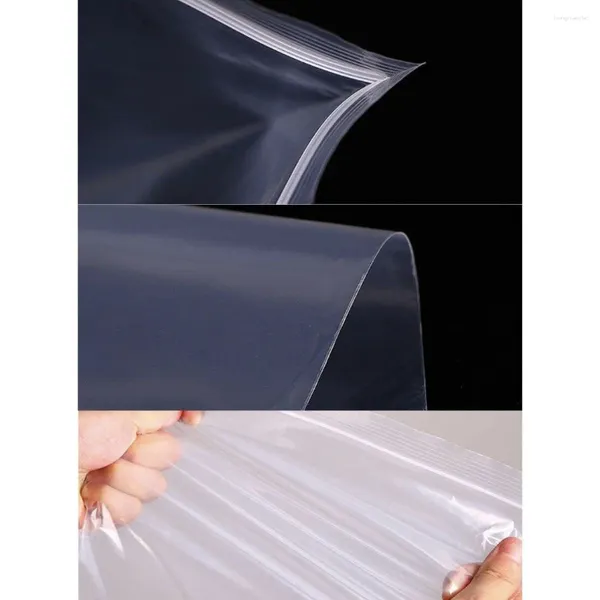 Sacs de rangement 100 pièces sac en plastique Transparent refermable outils organisateur auto-scellant fournitures ménagères 4x6 cm/5x7 cm/7x11 cm