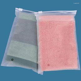 Sacs de rangement 100pcs Voyage Givré Ziplock Sac PE Plastique Fermeture à glissière EVA Translucide Emballage étanche