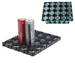 Sacs de rangement 1020304050pcs 4x5 Cell 18650 Batteries porte-espaceurs rayonnant du support de support en plastique de coque en plastique dédié8168085