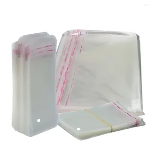 Bolsas de almacenamiento 10PCS Plástico de gran tamaño Autoadhesivo transparente con ventilación de gas Bolsa autoadhesiva de celofán reutilizable para paquete de comestibles