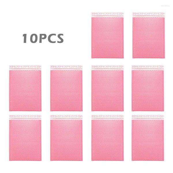 Sacs de rangement 10pcs Poly Mailing Bubble Mailer Antichoc Business Enveloppes rembourrées Emballage doublé Emballage léger Durable