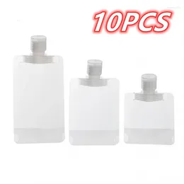 Sacs de rangement 10pcs Travel Travel Refipillable Kit de bouteille de bouteille de douche de douche de douche de douche conteneur petit nettoyant pour le visage peut transporter dans l'avion